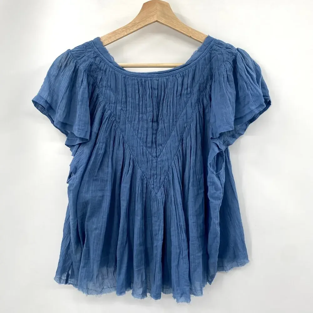 Free People one gauze top